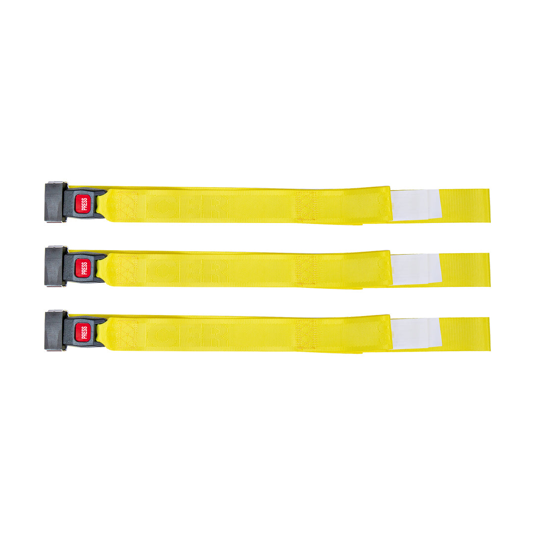 Fixation straps for rescue stretcher/basket stretcher