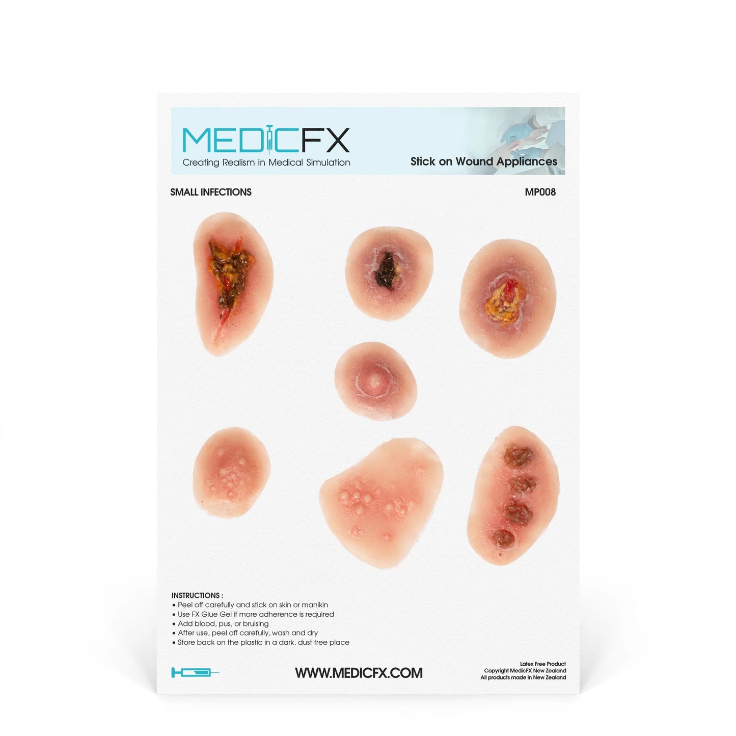 Sheet with small infections