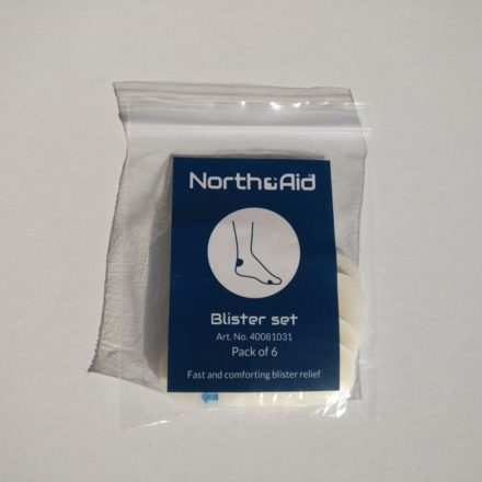 Blister plaster for heel and toe
