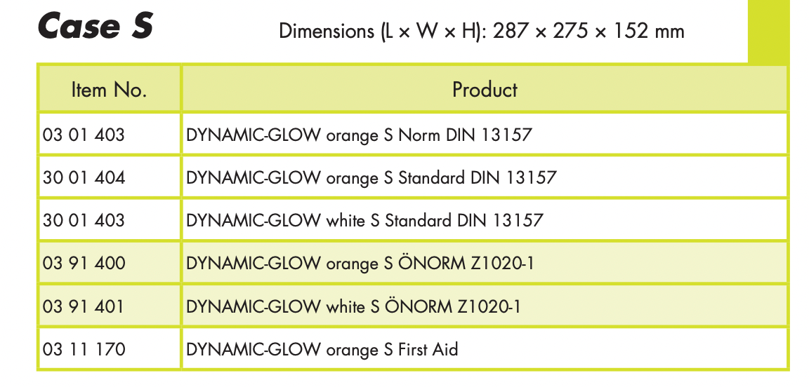 Førstehjælpskasse
selvlysende førstehjælpskasse
Dynamic glow