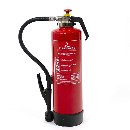 Apollo LED Foam Training Fire Extinguisher 6 L with button