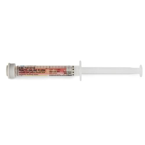 Practi-Saline Flush 3mL Syringe (30 Syringes )