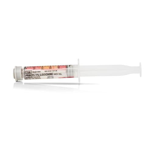 Practi-Lidocaine 50mg/5mL Syringe (I.V. Code Med) (30 Syringes)