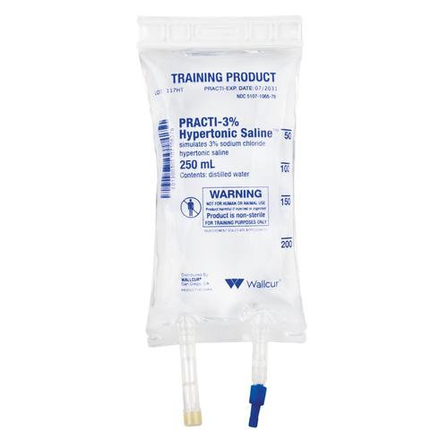 Practi-3% Hypertonic Saline 250 mL I.V. Solution Bag (1 Bag) - English Specification