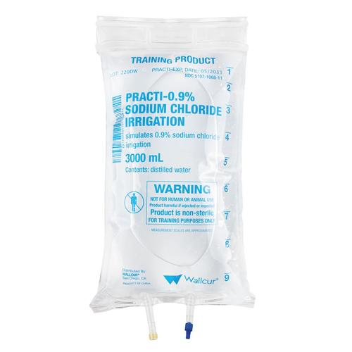 Practi-0.9% Sodium Chloride 3000mL Irrigation I.V. Solution Bag (1 Bag) - English Specification