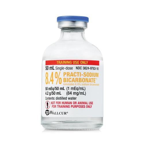 Practi-Sodium BiCarbonate 8.4% 4.2g/50mL Vial (Pack of 40)