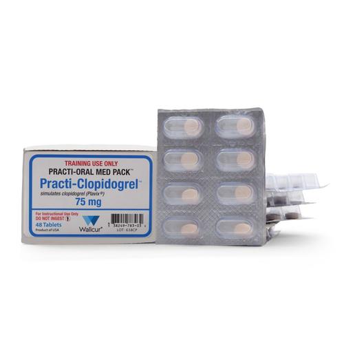 Practi-Clopidogrel 75mg Oral-Unit Dose  (48 Tablets)