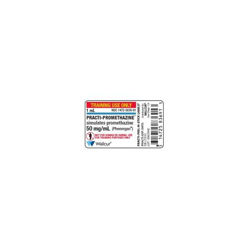 Practi-Promethazine 50mg/1mL Ampule Label (Pack of 100)