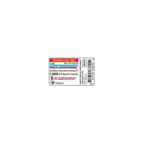 Practi-Isoproterenol 0.2mg/1mL Ampule Label  (Pack of 100)