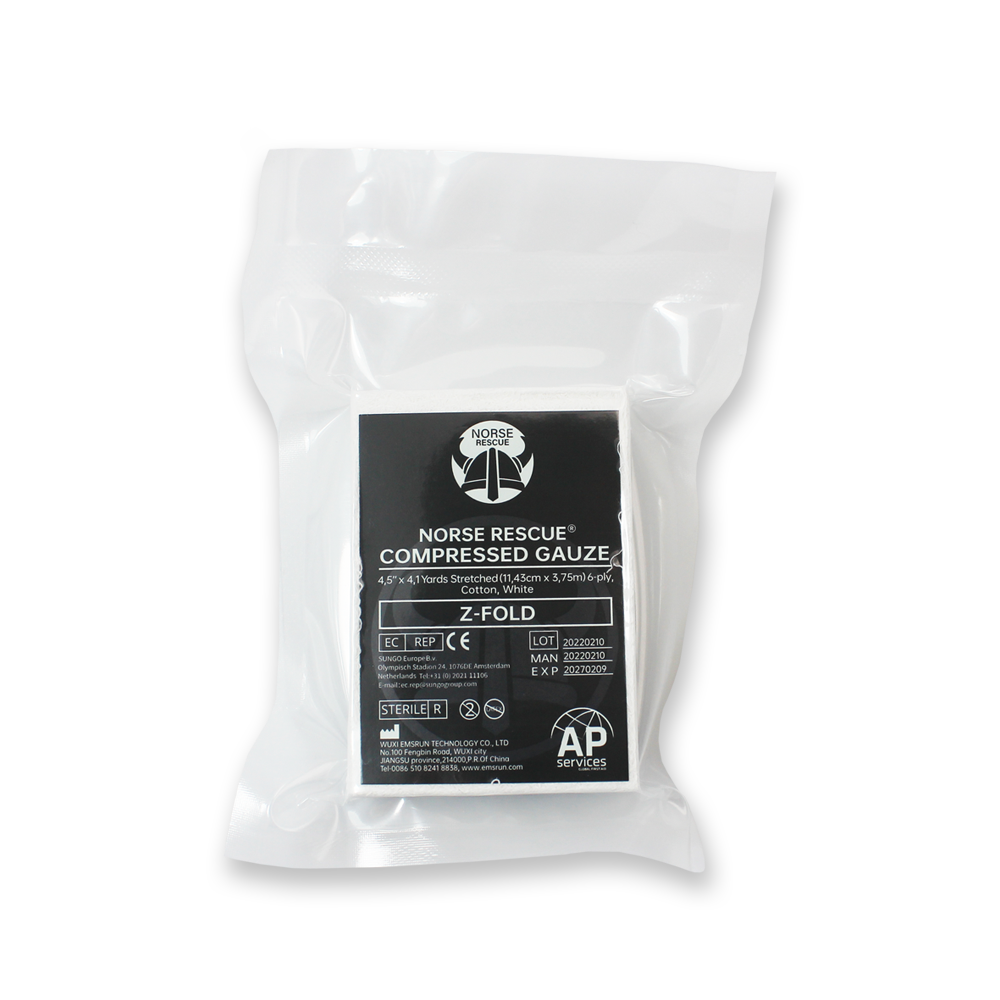 Norse Rescue Compressed Gauze Z-Fold