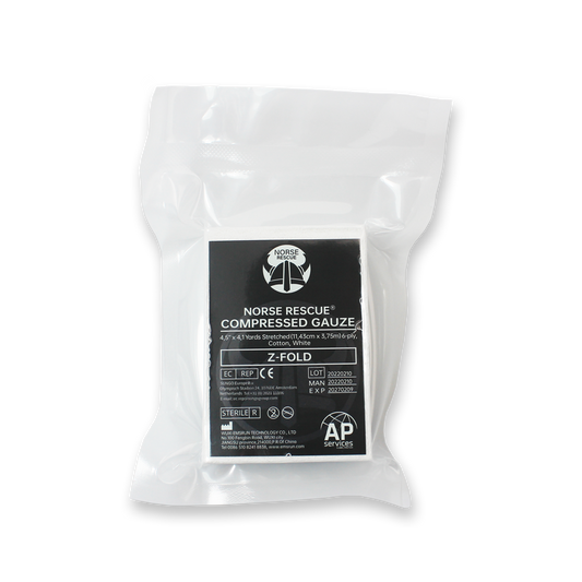 Norse Rescue Compressed Gauze Z-Fold