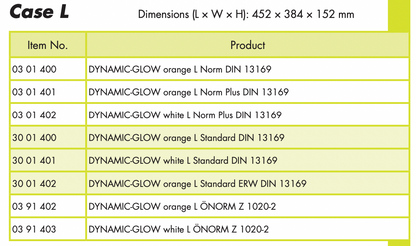 Dynamic glow
Førstehjælpskasse
selvlysende førstehjælpskasse